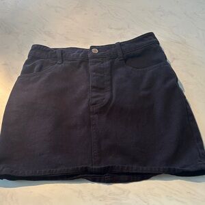 J. Galt Casual Black Denim Mini Skirt
